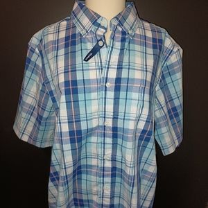 George Classic Fit Men's Plaid Button down Shirt